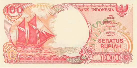 Indonesien 100 Rupiah 1994 p127c